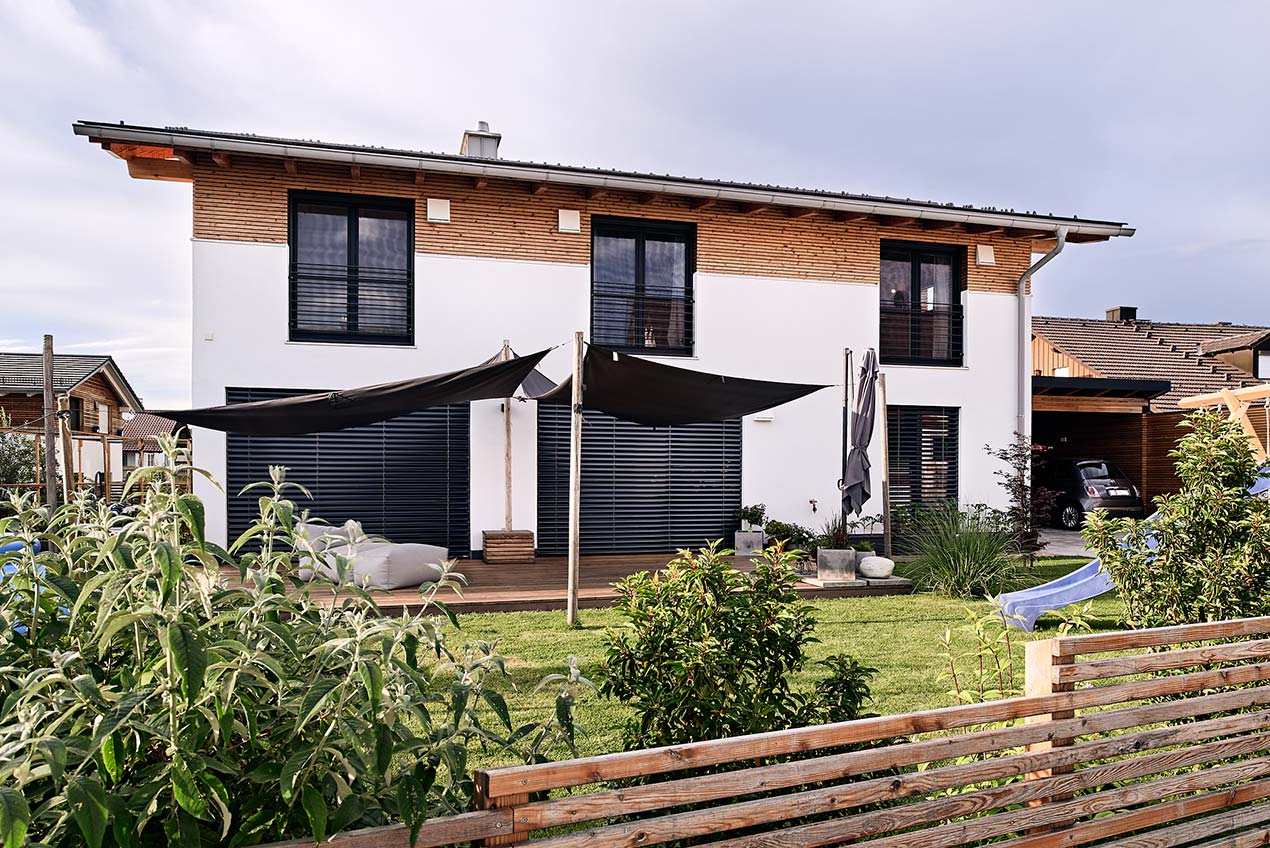 Holzhaus von außen
